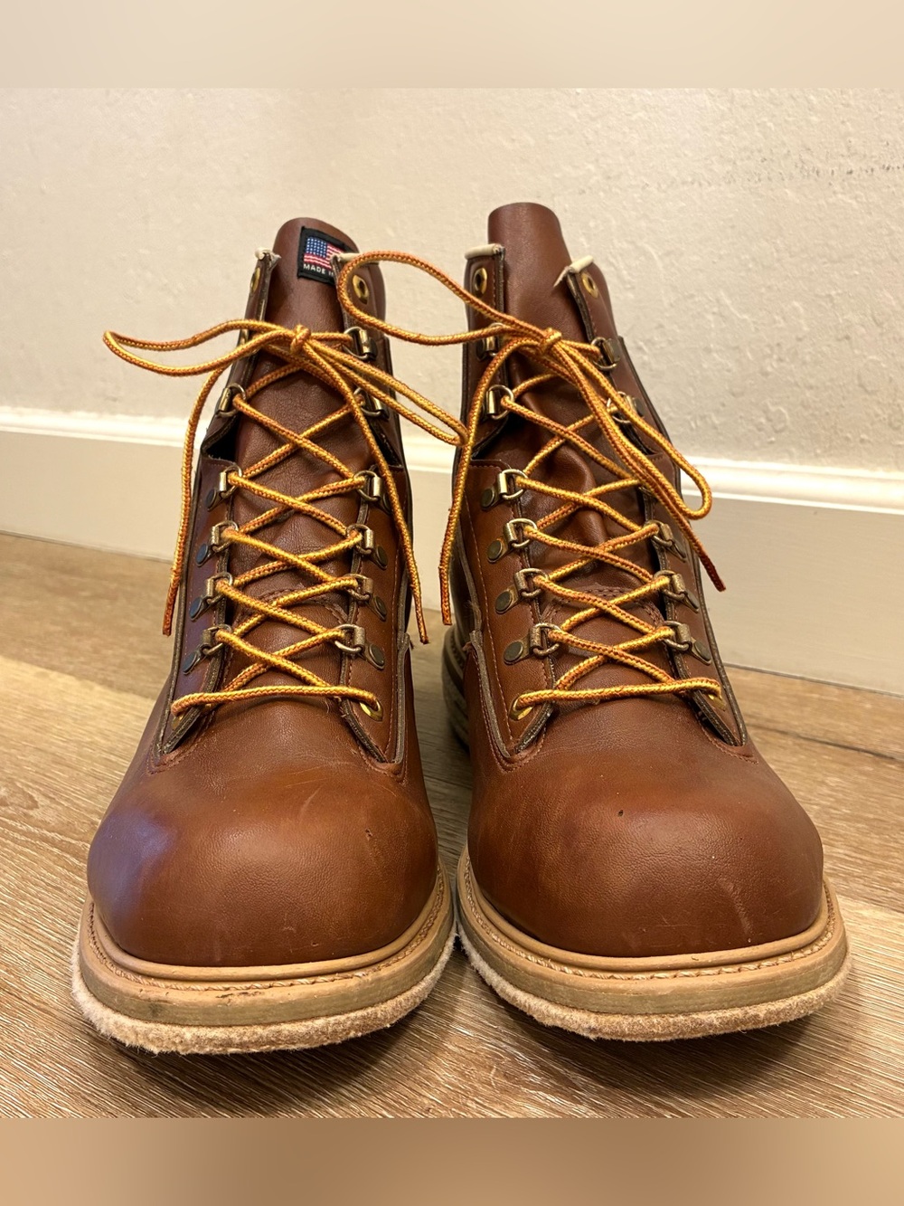 LL Bean vintage leather Fly Fishing Angler Wading Boots Shoes Felt sole Men’s 13 - Picture 7 of 12